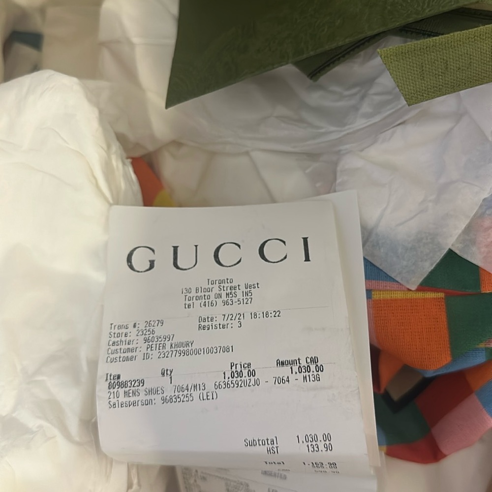 GUCCI RYTHON SNEAKERS SIZE 13 - Picture 5 of 5